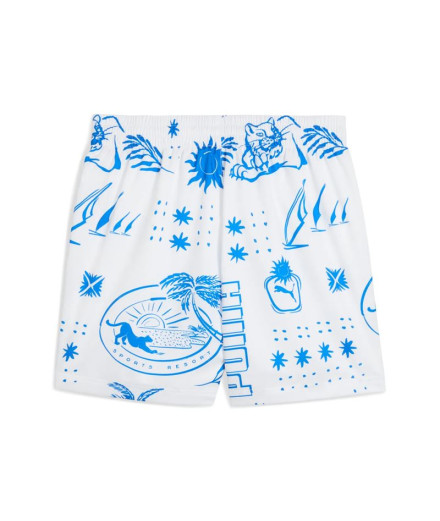 Pantalon Puma Palm Resort Aop White Homme 2