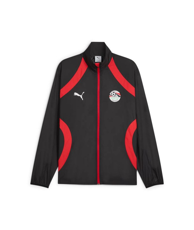 Casaco De Futebol Puma Efa Prematch Woven Preto- Vermelho Mulher