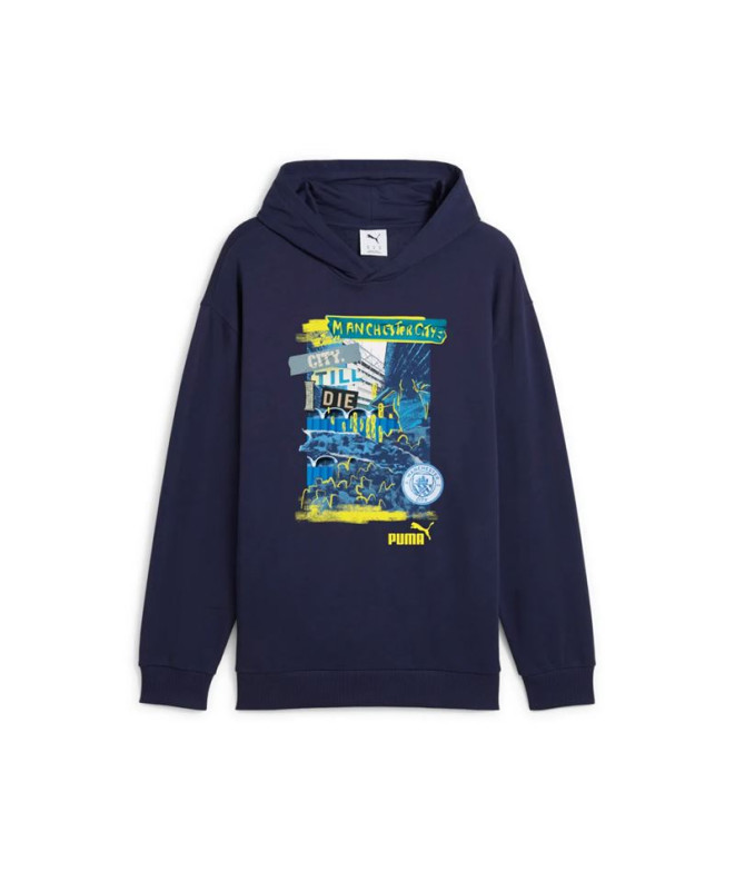 Moletom de Futebol Puma Mcfc Ftblnrgy+ new navy Homem