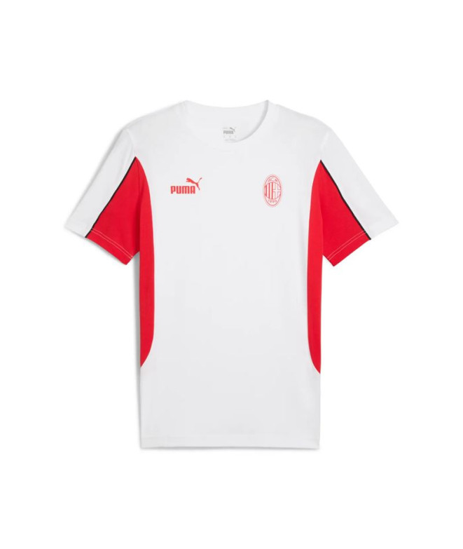 Camiseta de Futebol Puma AC Milan Ftblarchive, Branco Para, Homem