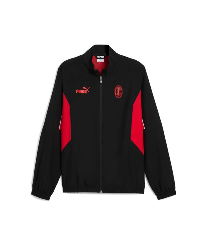 Casaco de Futebol Puma AC Milan Ftblarchive Jack, Preto Para, Homem