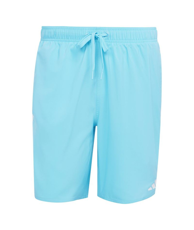 Bañador de Natación adidas 3 Bandas Bld Sh 8In Hombre Azul/Blanco