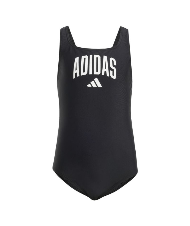 Bañador de Natación adidas Coll St Niña Negro/Blanco