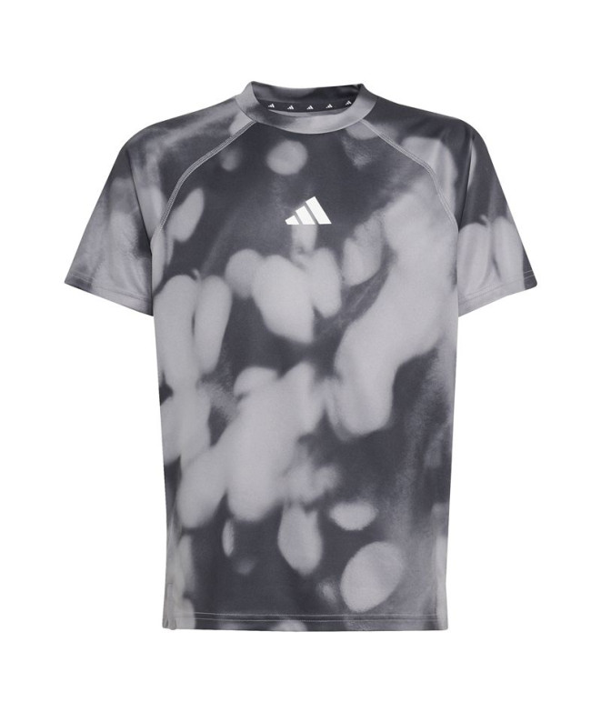 T-shirt de Fitness adidas Spr Aop 2 Enfant Charbon / Noir