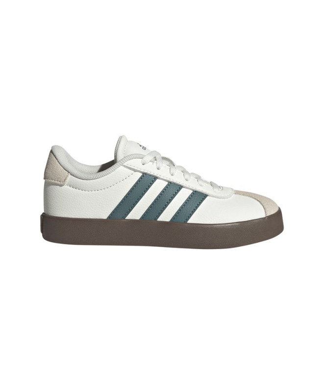 Zapatillas adidas VL Court 3.0 Infantil Blanco roto / Verde azulado usado / Blanco maravilla