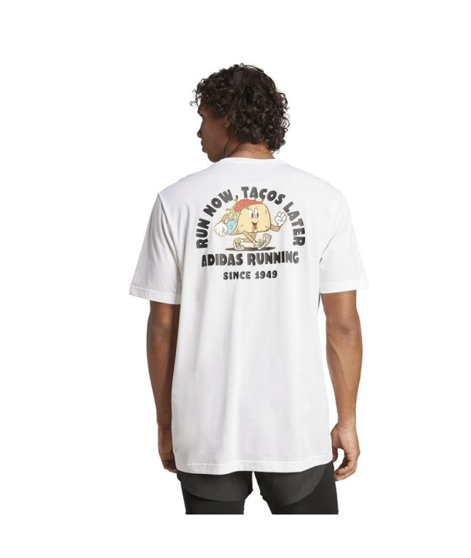 T-shirt de Running adidas Taco Homme Blanc