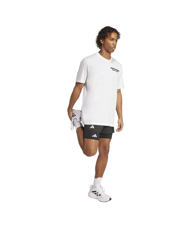 Camiseta de Running adidas Taco Homem Branco