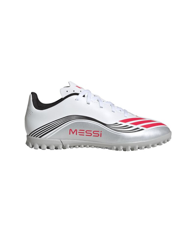Chaussure de football adidas F50 Messi Club Tf Enfant Gris