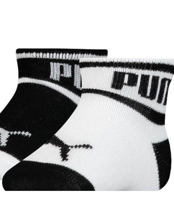 Meias Puma Baby Wording Infantil Preto/Branco