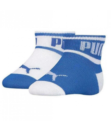Meias Puma Baby Wording Infantil Branco/Azul