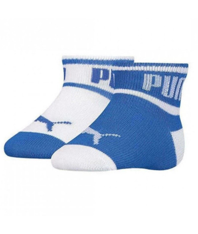Calcetines Puma Baby Wording Infantil Blanco/Azul