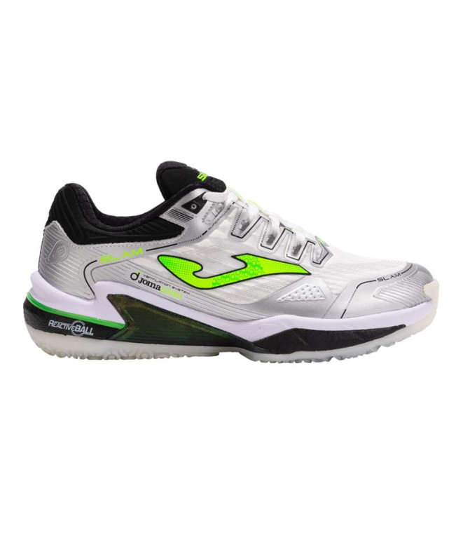 Zapatillas de Pádel Joma Slam 2512 Hombre Blanco/Negro