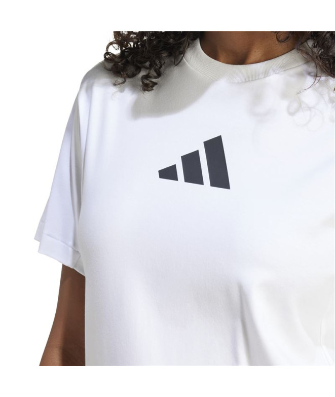 Camiseta adidas Z.N.E. Mulher Branco