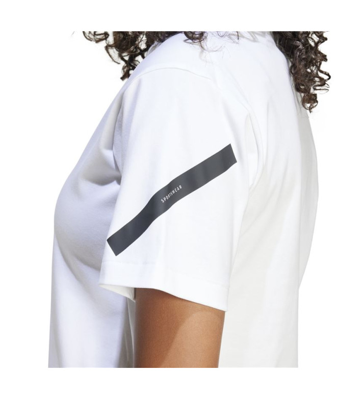 T-shirt adidas Z.N.E. Femme Blanc