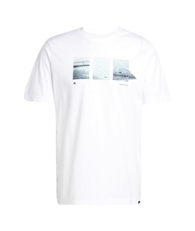 Camiseta adidas Lens Tennis Hombre Blanco