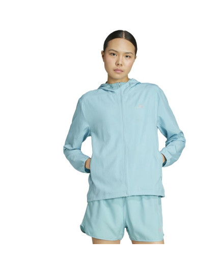 Veste coupe-vent Running adidas Run It Jacket Femme Bleue 2