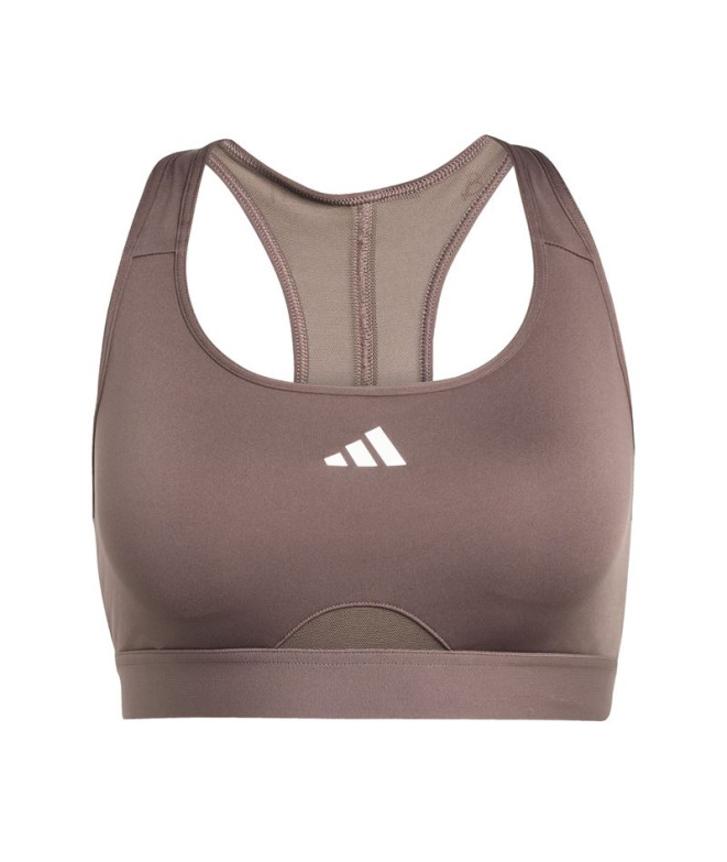 Sujetador Deportivo de Fitness adidas Pwrct Bra Mujer Marrón