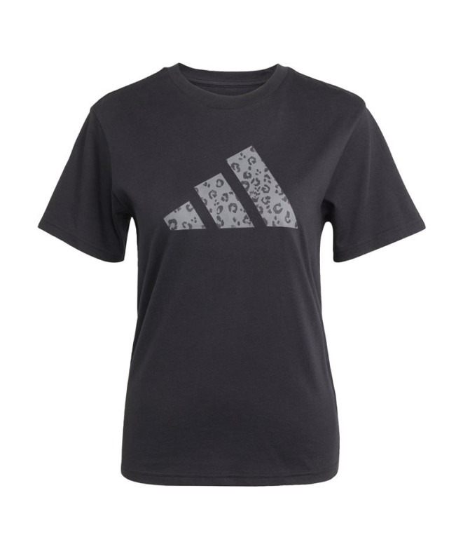 Camiseta adidas Animal Mulher Preto
