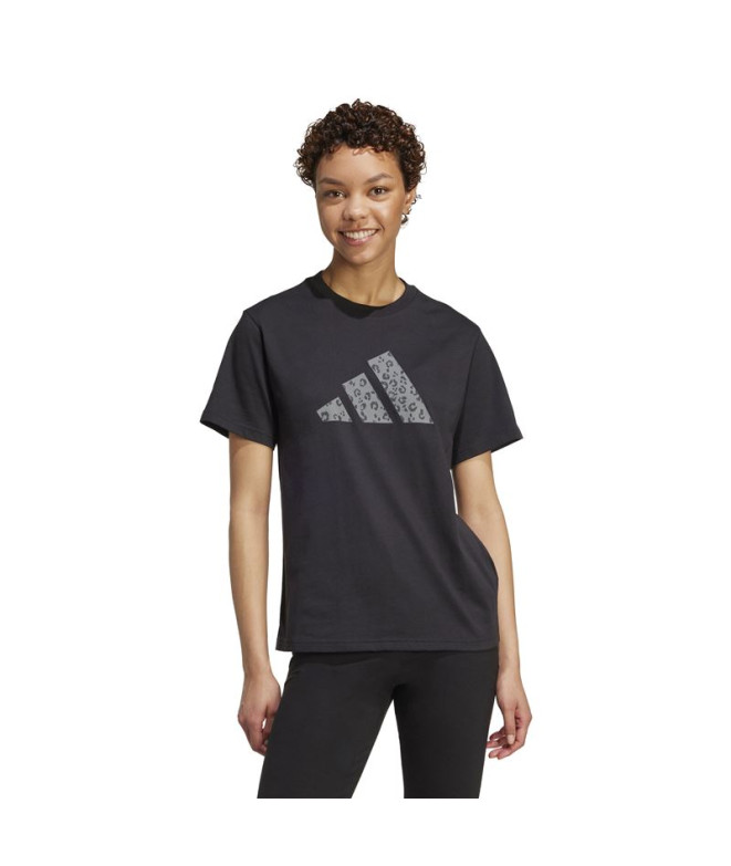 Camiseta adidas Animal Mujer Negro