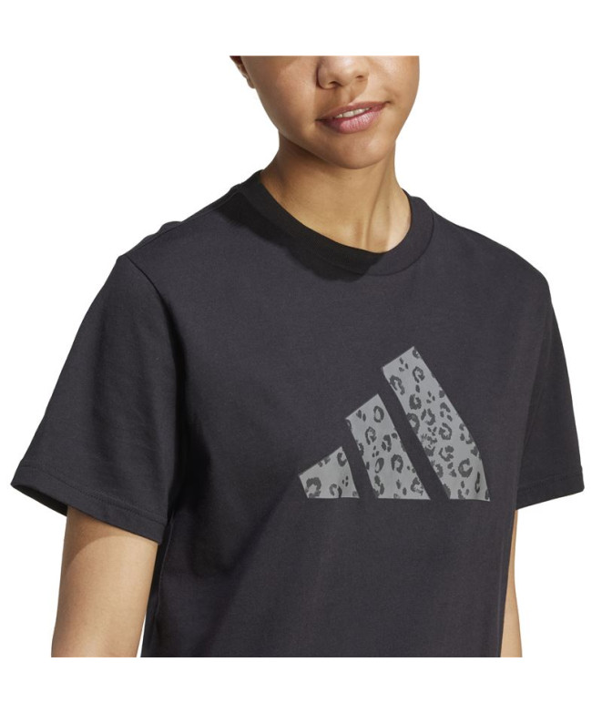Camiseta adidas Animal Mujer Negro