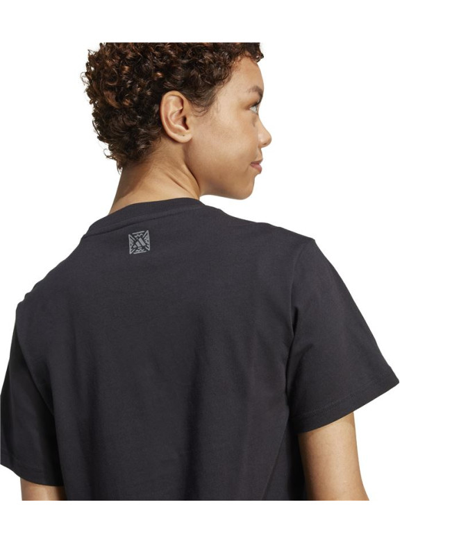 Camiseta adidas Animal Mujer Negro