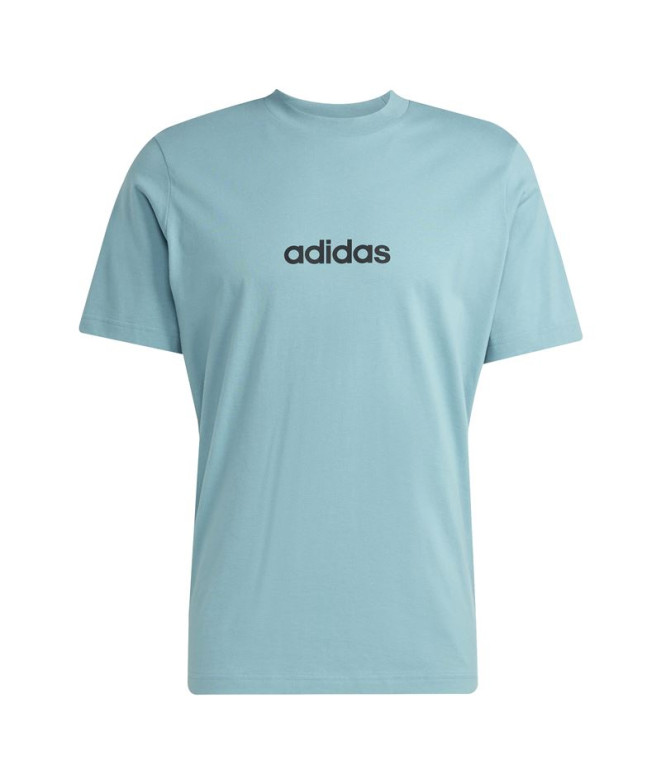 Camiseta adidas Linear Sj Hombre Azul