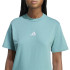 Camiseta adidas 3 Bandas Sj Mulher Azul/ Branco