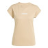 Camiseta adidas Linear Sj Mujer Beige/ Blanco