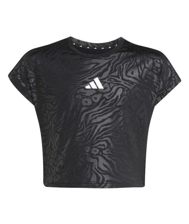 Camiseta de Fitness adidas Jg Pr Tee Niña Negro/Blanco