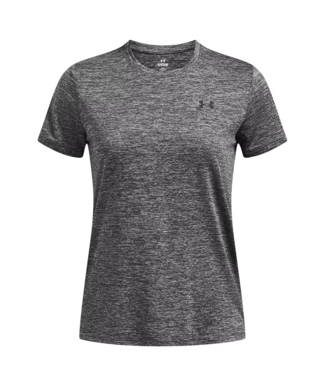 Camiseta de Fitness Under Armour Tech Ssc- Twist Mujer Gris