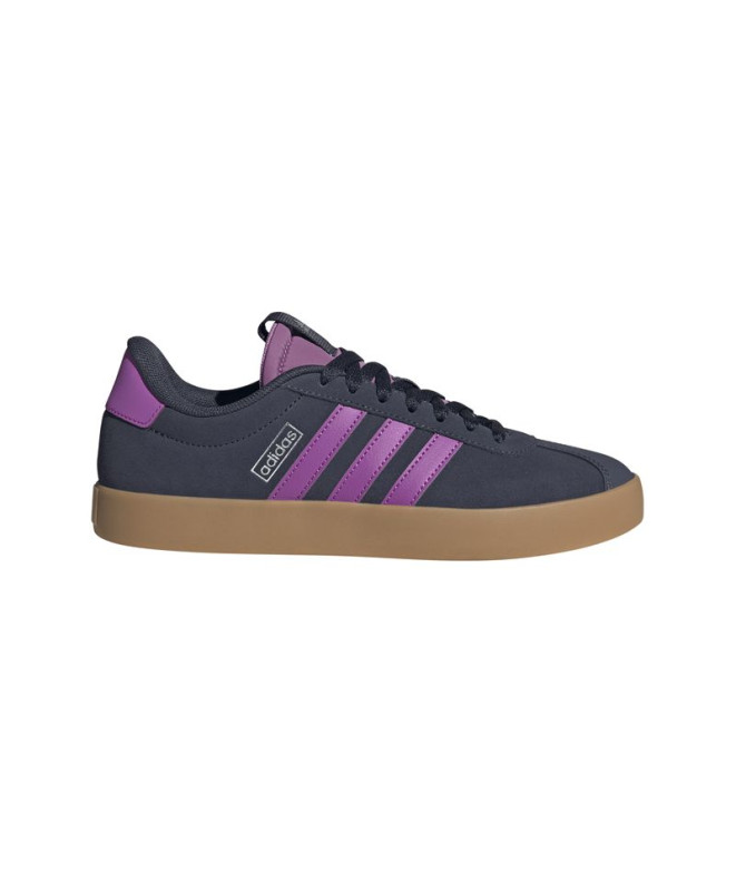 Zapatillas adidas VL Court 3.0 Mujer Azul marino oscuro / Explosión púrpura / Plata metalizada