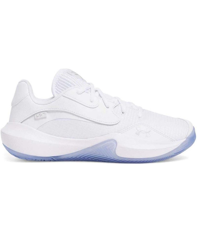 Sapatilhas de Basquetebol Under Armour Lockdown 7 Low Branco