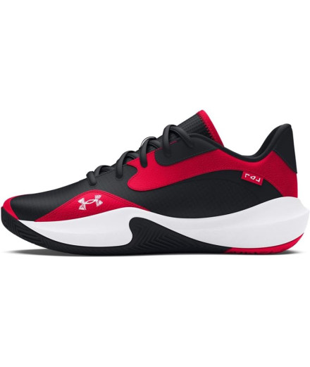 Chaussures de Basket-ball Under Armour Lockdown 7 Low Rouge