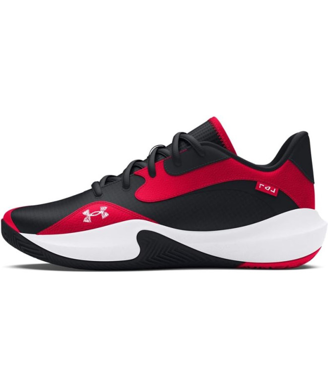 Sapatilhas de Basquetebol Under Armour Lockdown 7 Low Vermelho