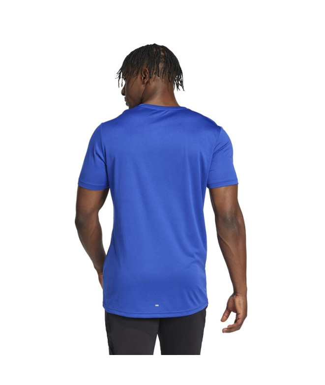 Camiseta de Running adidas Run It Hombre Azul