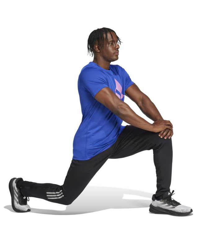 Camiseta de Running adidas Run It Hombre Azul