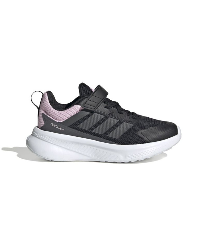 Chaussures adidas Fortarun 4.0 El C Enfant Noir / Gris / Rose
