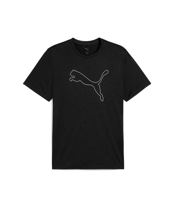 T-shirt de Fitness Puma M Tad Essentialsential Heat, Noir Heat, Homme