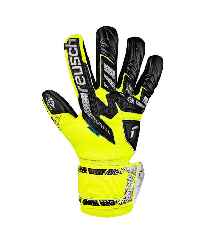Guantes de Portero de Fútbol Reusch Attrakt Freegel Silver Amarillo