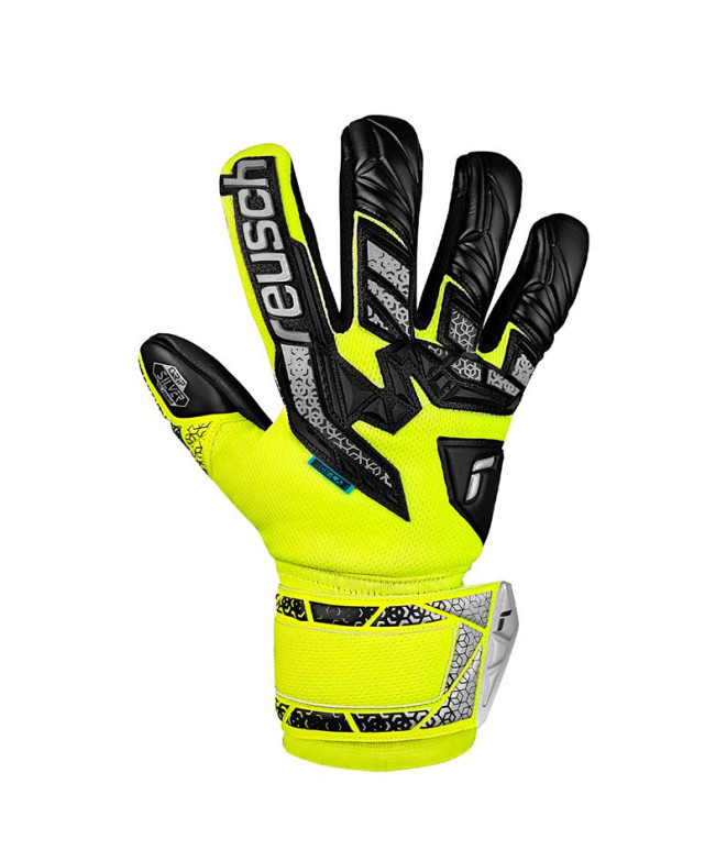 Guantes de Portero de Fútbol Reusch Attrakt Freegel Silver Junior Amarillo