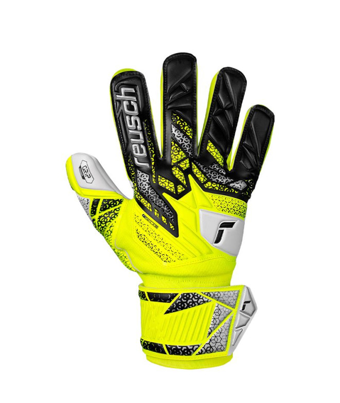Guantes de Portero de Fútbol Reusch Attrakt Grip Junior Amarillo