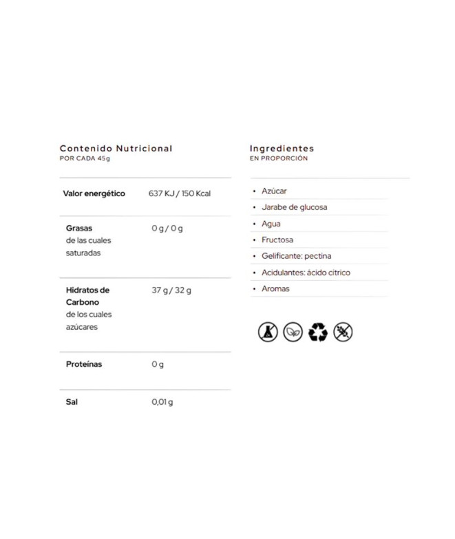 Barre Gominola Santa Madre Fraise Ratio 1:0,5 45G