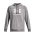 Moletom Under Armour Rival Fleece Logo Hd Homem Cinza