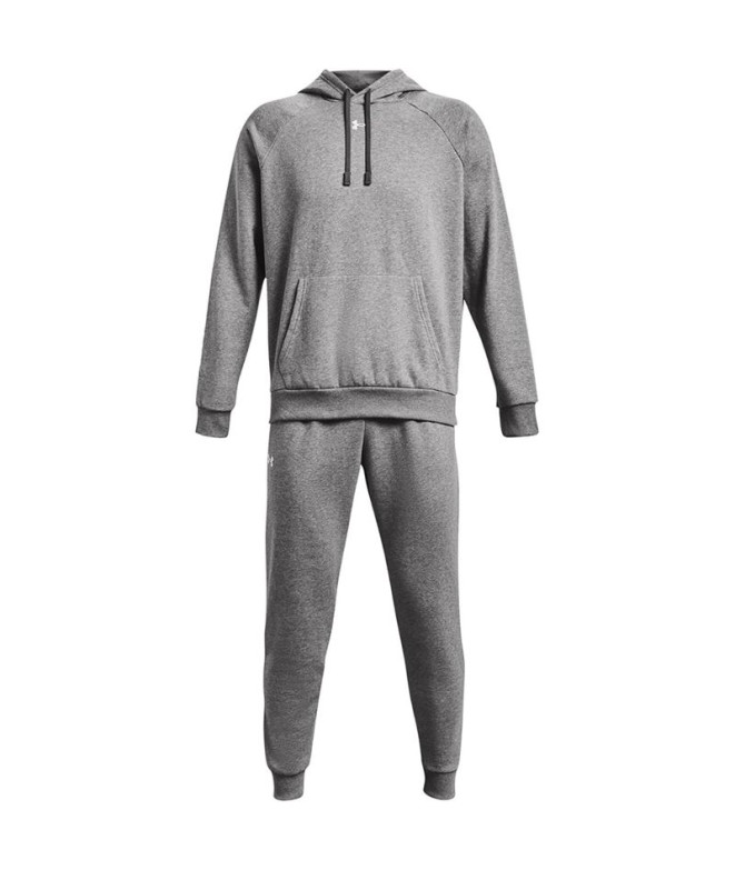 Fato de treino Under Armour Rivale Fleece Homem Cinza