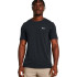 Camiseta Manga Curta de Fitness Under Armour Vanish Seamless Ss Homem Preto