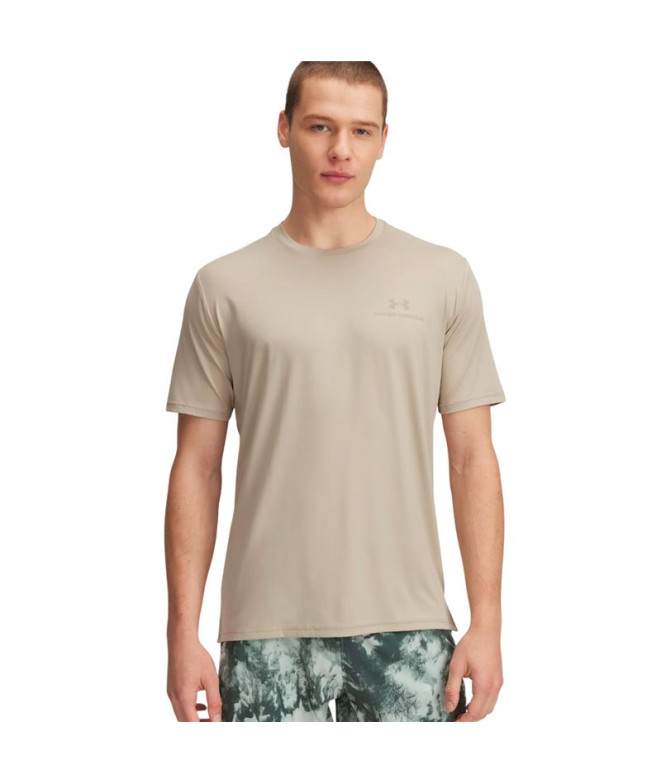 Camiseta de Fitness Under Armour Vanish Energy Ss Hombre Marrón