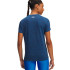 Camiseta de Fitness Under Armour Tech Ssc- Twist Mulher Azul