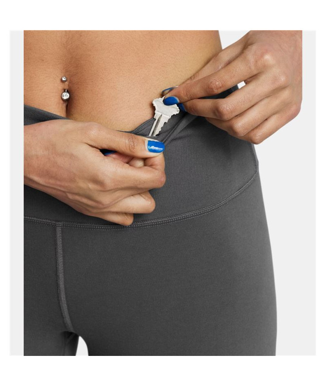 Mallas Under Armour Rival Mujer Gris