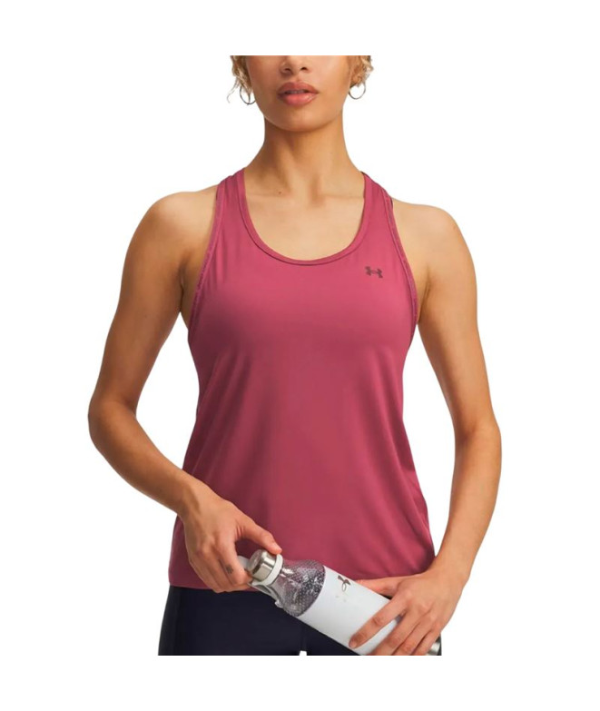 Camiseta de Fitness Under Armour Tech Knockout Tank Mulher Vermelho