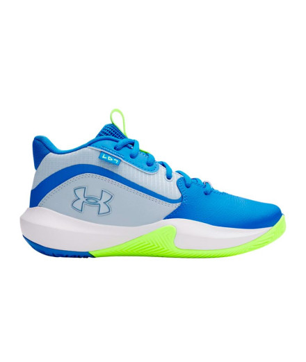Sapatilhas de Basquetebol Under Armour Gs Lockdown Infantil Azul